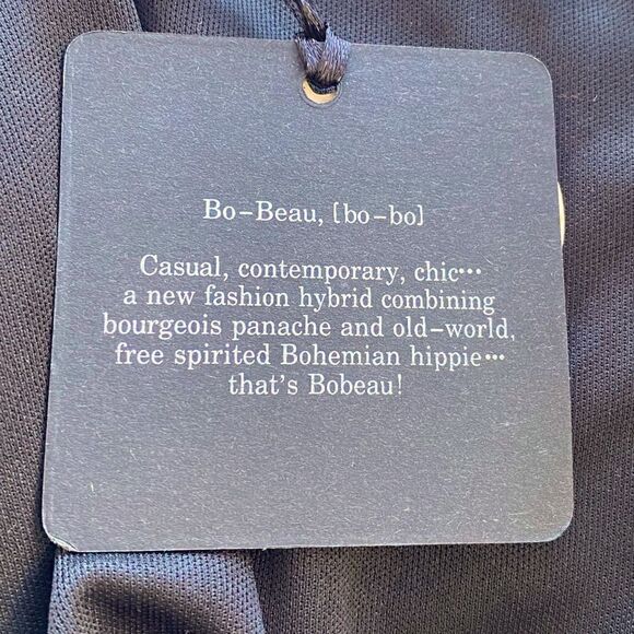 BOBEAU SKIRT IN BLACK & WHITE STRIPES SZ M NWT! Elastic Waist. Flattering Cut. - Picture 7 of 9